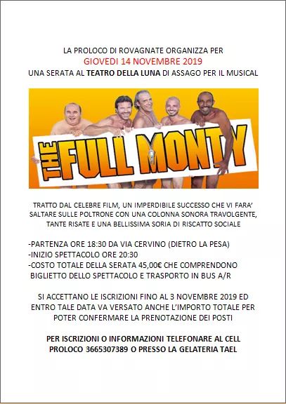 The Full Monty Musical 2019